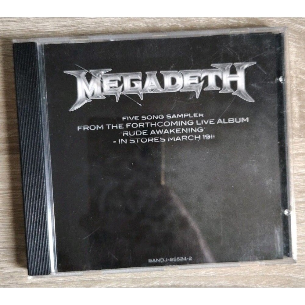 Megadeth - Rude Awakening 5-Song Sampler Promo CD (2002) - SANDJ-85524-2 - RARE